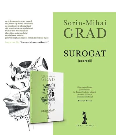 A apărut volumul de poerezii \"SUROGAT\" de Sorin-Mihai Grad