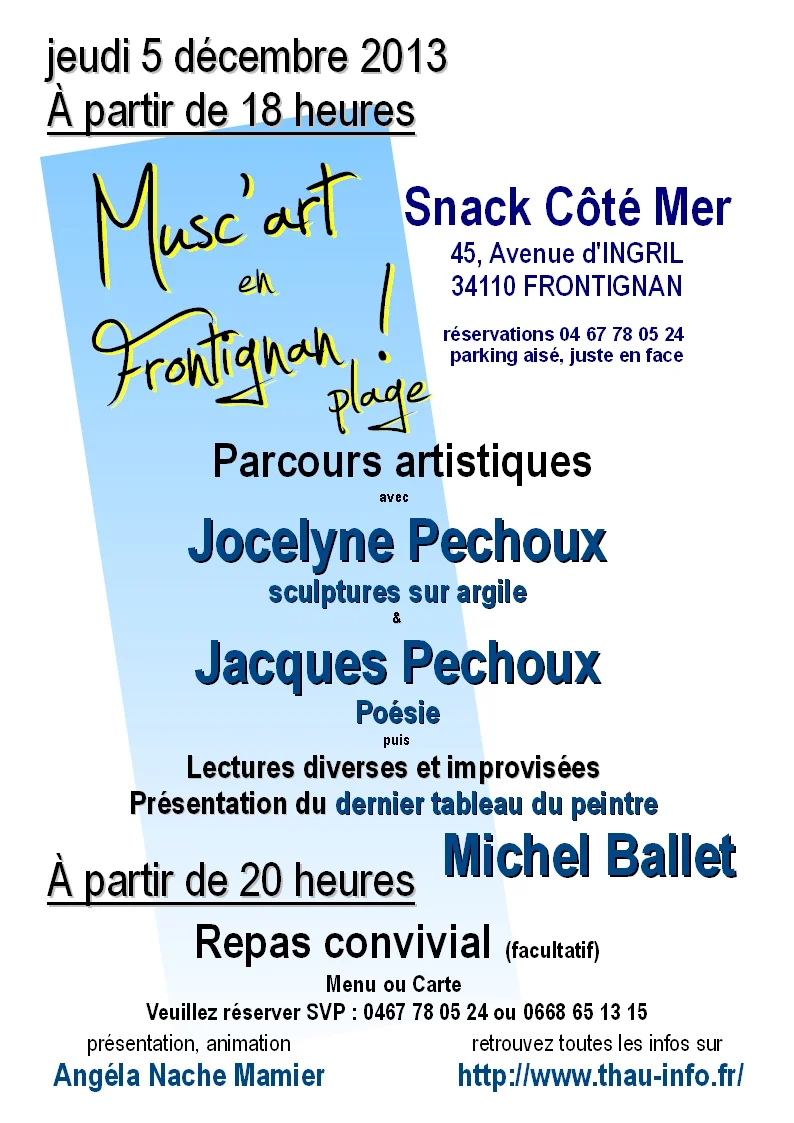 Musc'art affiche décembre