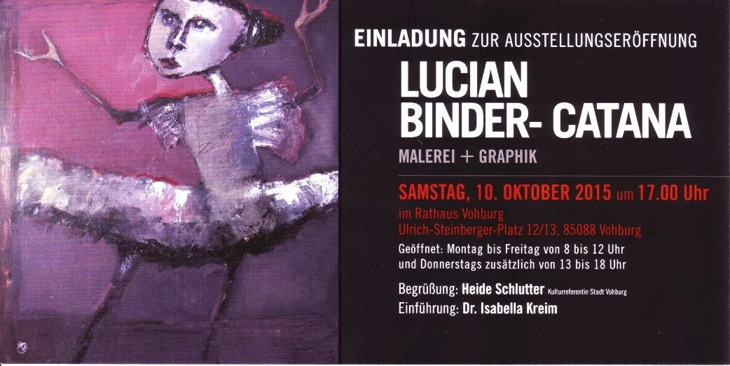 Lucian Binder-Catana stellt Malerei + Graphik aus