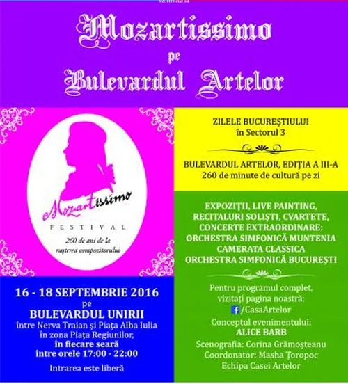 Mozartissimo pe Bulevardul Artelor