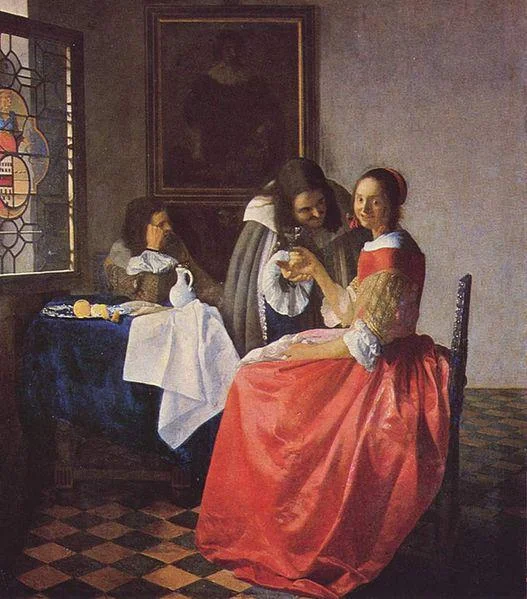 La Jeune Fille au verre de vin de Johannes Vermeer