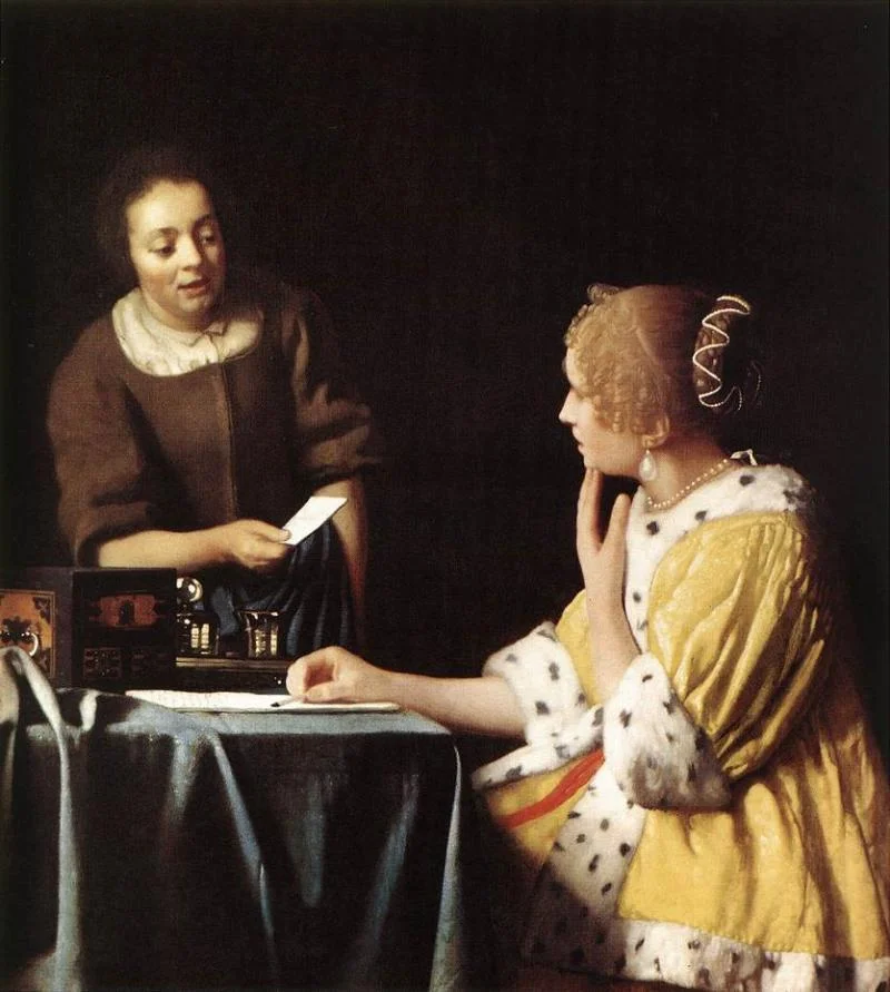 La maîtresse et la servante de Johannes Vermeer