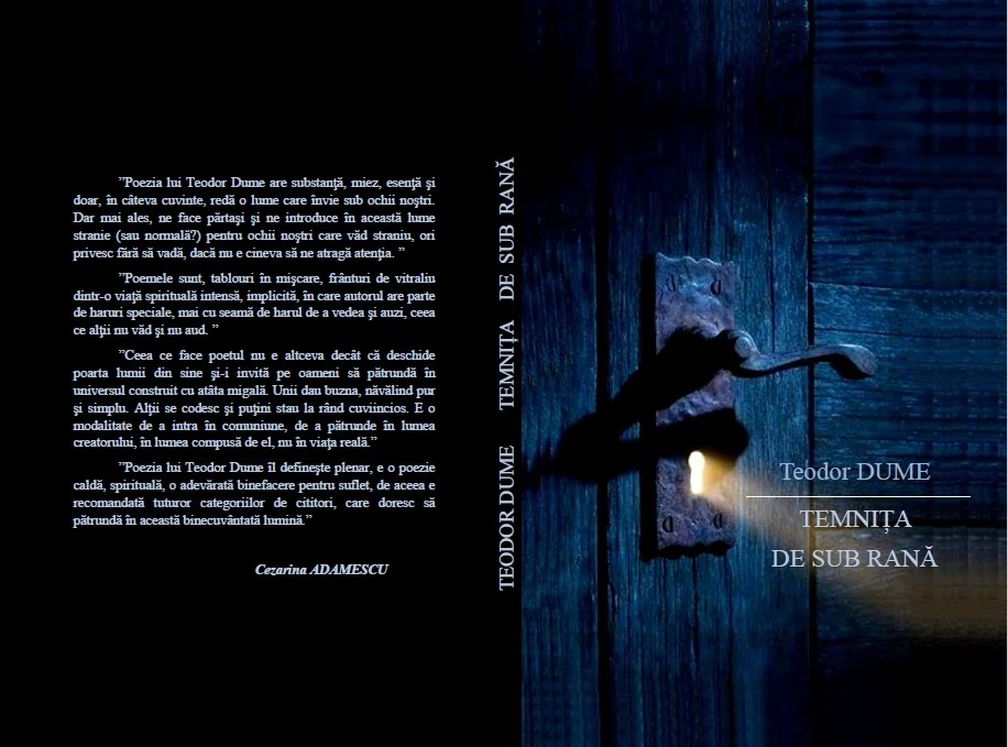 Temnița de sub rană, o nouă carte semnată Teodor Dume