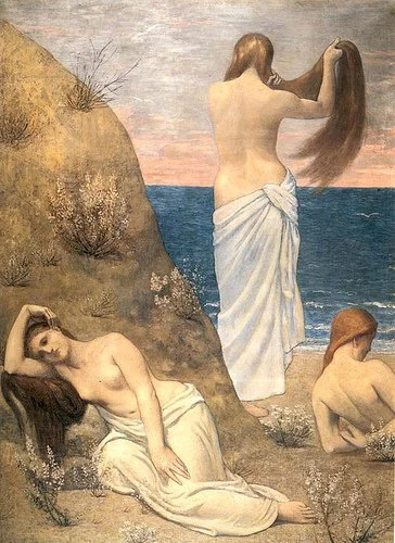 Jeunes filles au bord de la mer