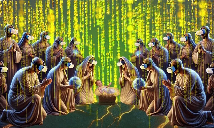 La cyber crèche de Noël 