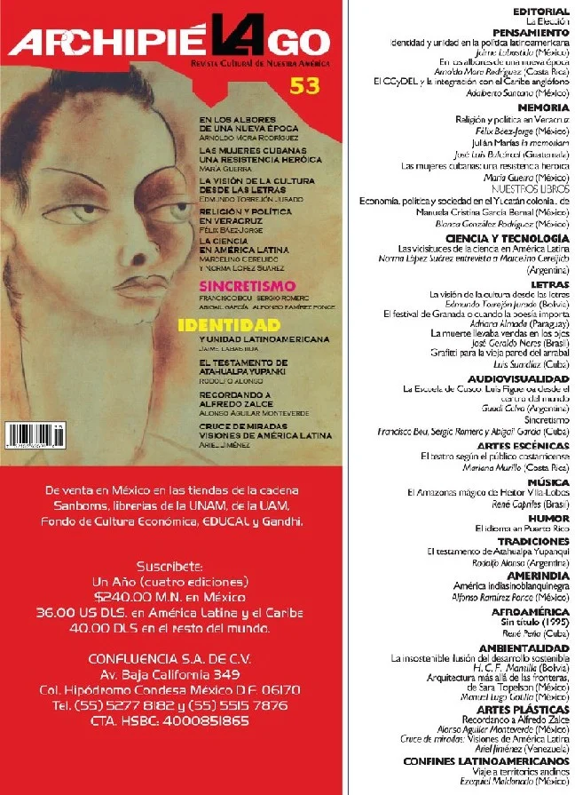 Archipiélago  nº 53 -- Revista Cultural de Nuestra América -- México