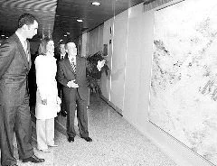 El pintor Fermín Ramírez de Arellano, galardonado con el primer premio en la XIX edición del BMW de Pintura