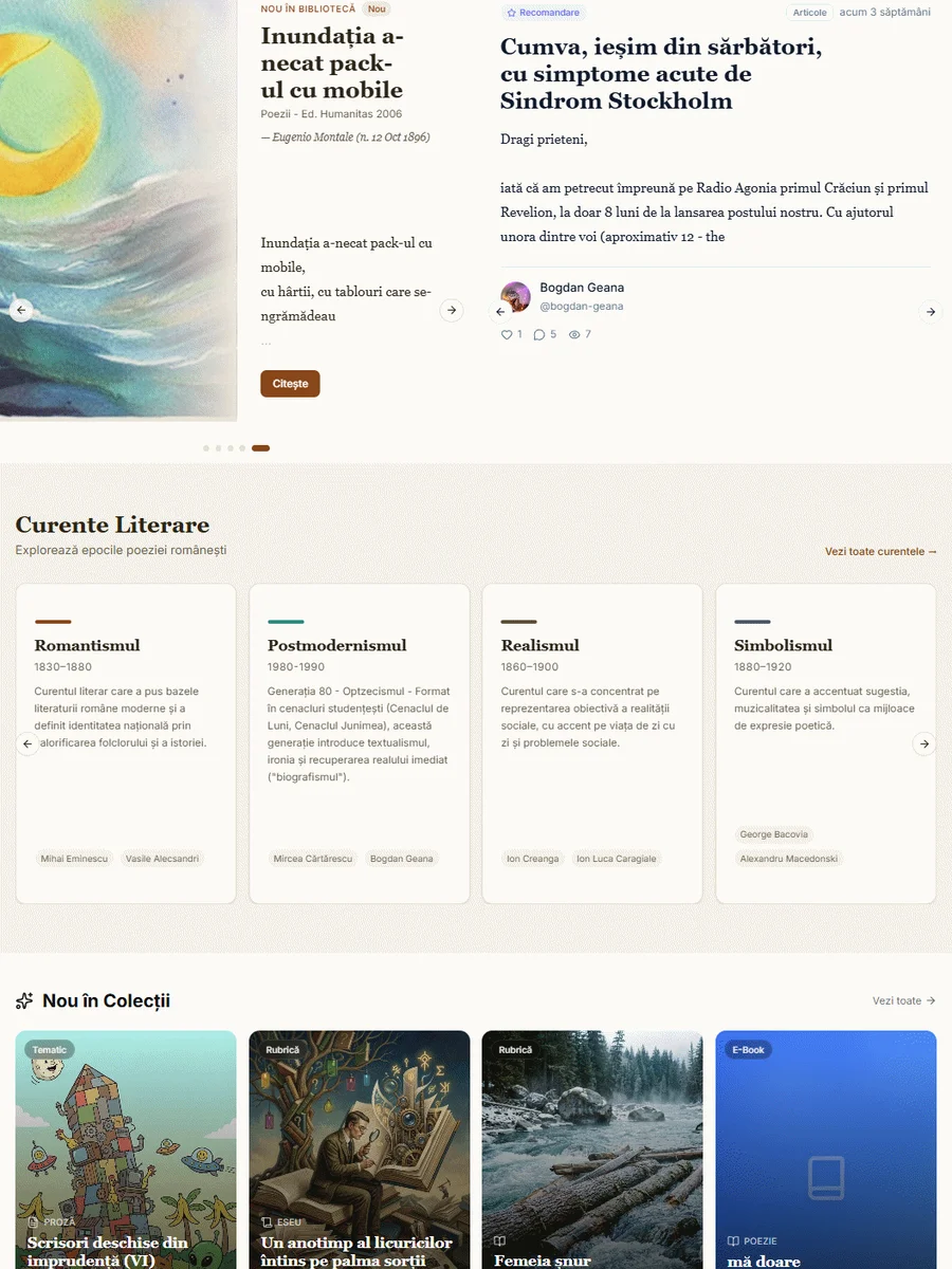 noutăți, scame, recomandări