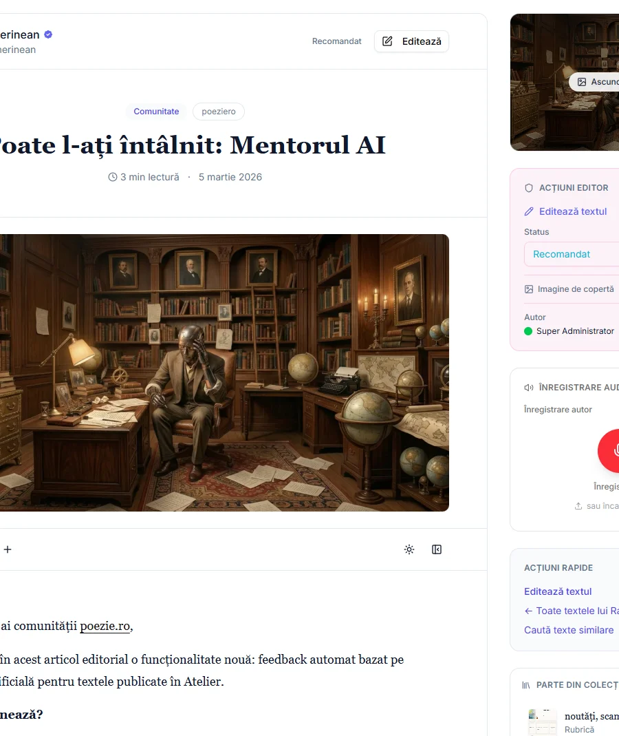 Copertă colecție Materiale tehnice despre funcționarea site-ului și a comunității